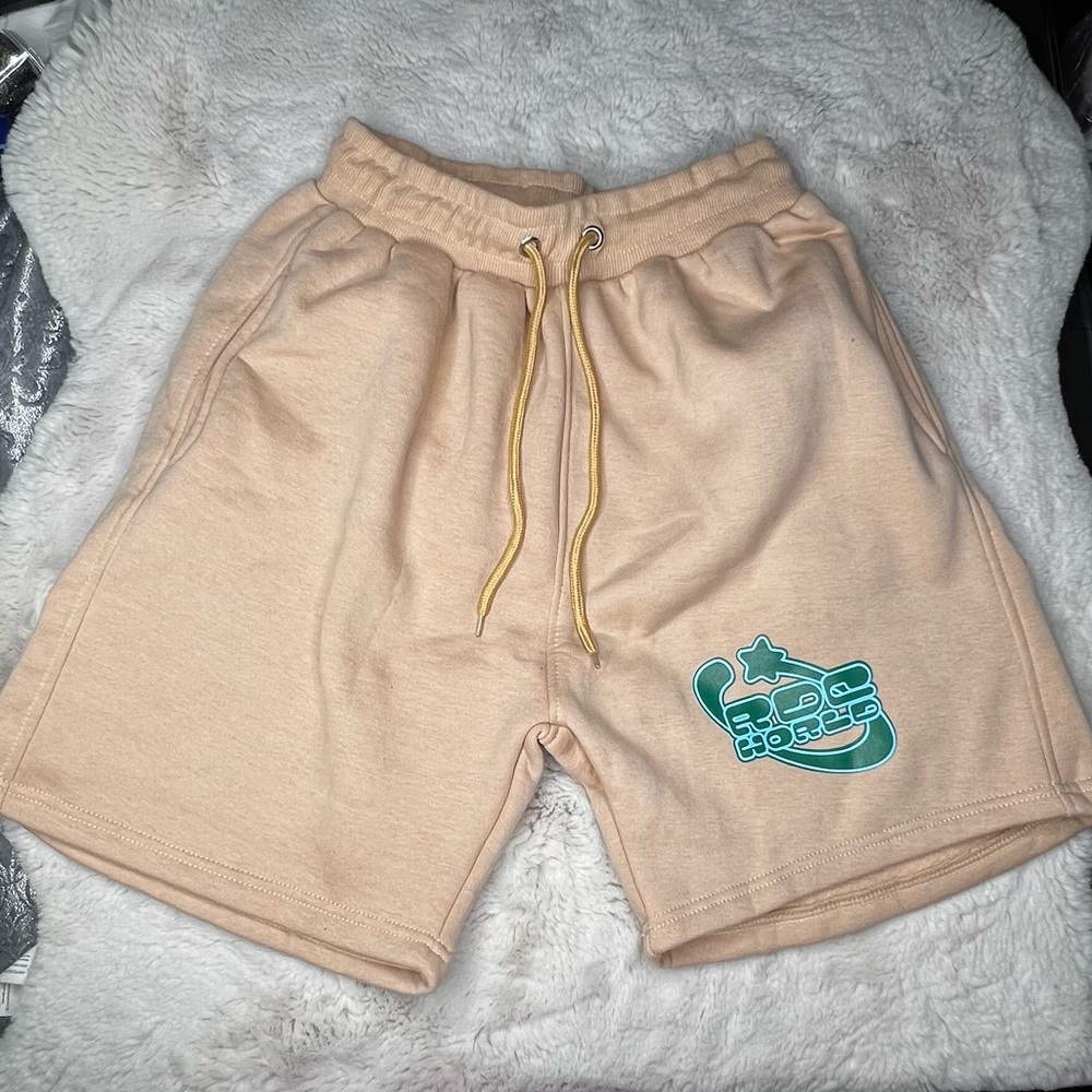 RDC World Tan Drawstring Sweat Shorts NEVER WORN